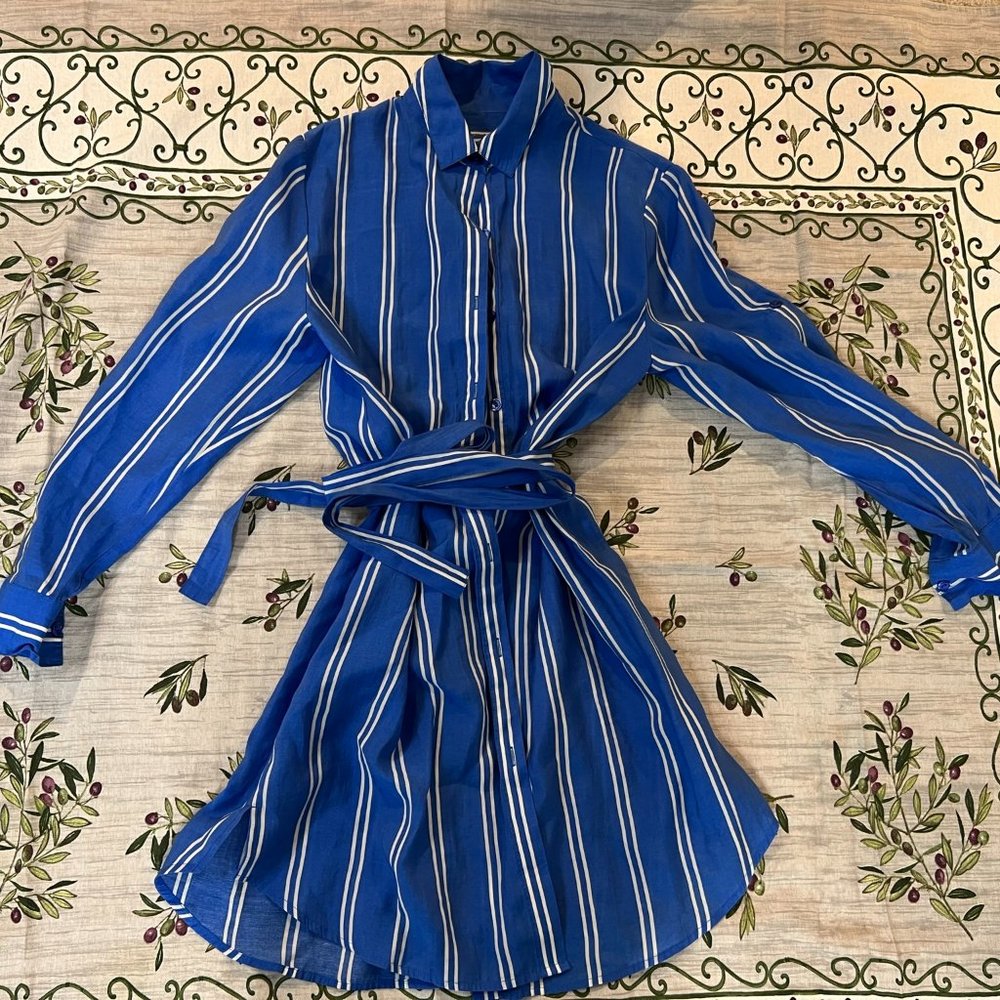 Cover Up French Stripe Indigo Blue Size Medium